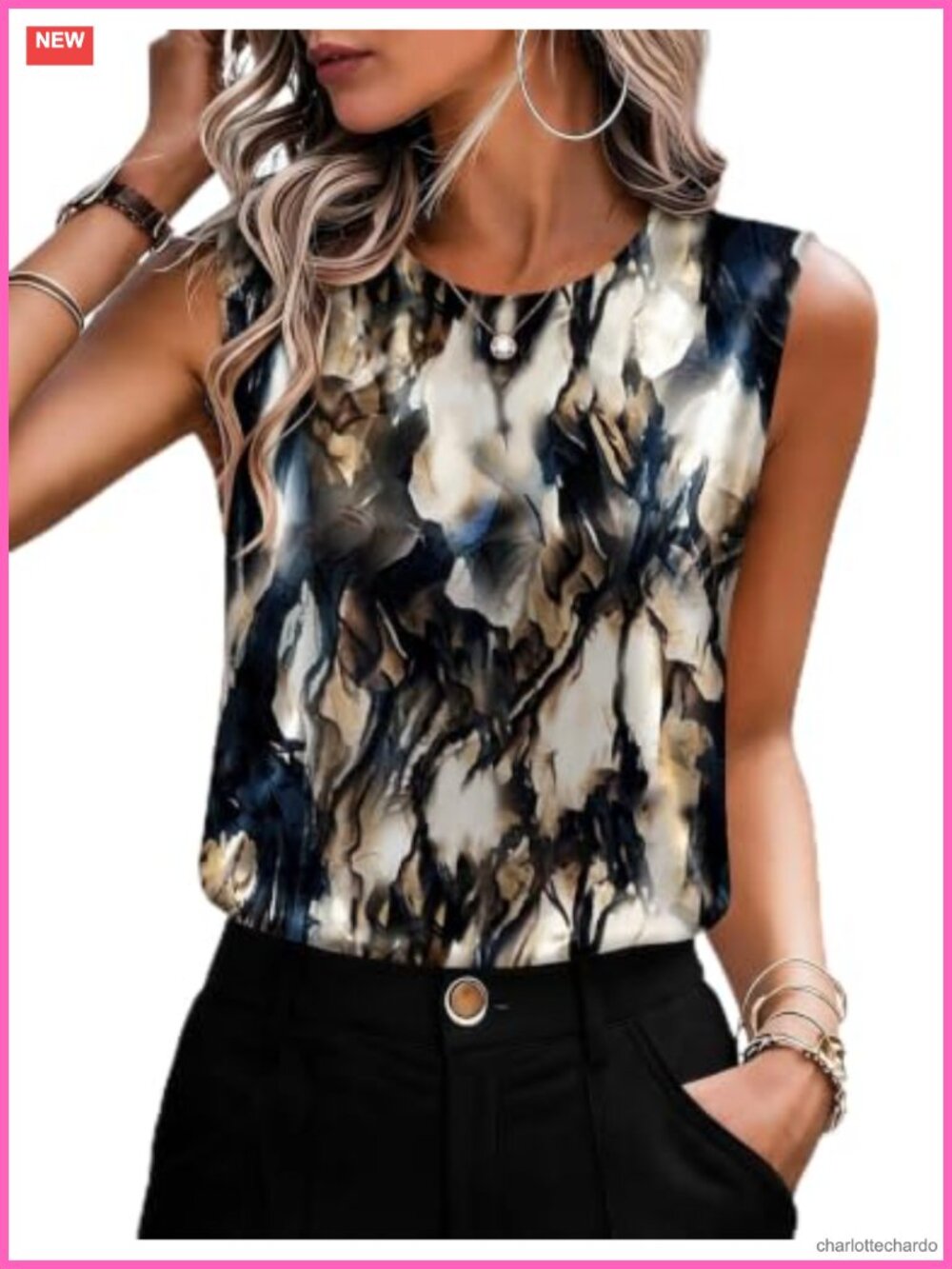Satin Sleeveless Tank Top Women Flowy Dressy Casual Work Blouse